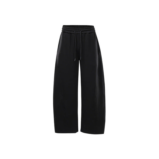Damen Weite Sweat-Hose mit hoher Taille, Kordelzug und Eingrifftaschen Nord Taschen