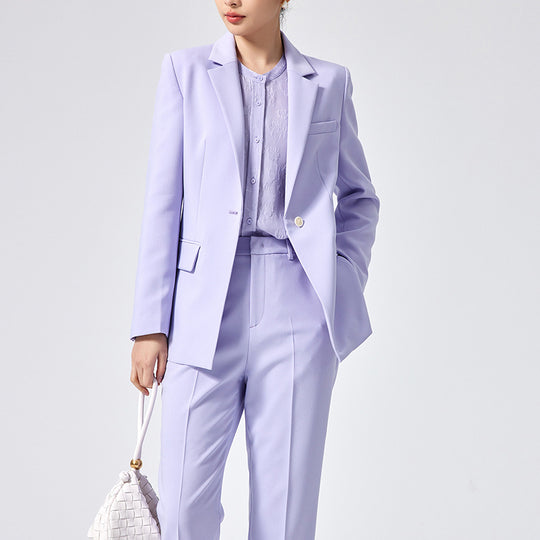 Damen Figurbetonter Midilanger Business-Blazer mit Reverskragen und formgebenden Abnähern Nord Taschen