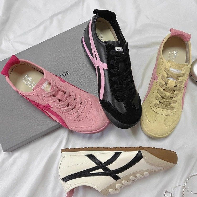 Damen Sneakers aus hochwertigem Wildleder mit modischen Akzenten Nord Taschen