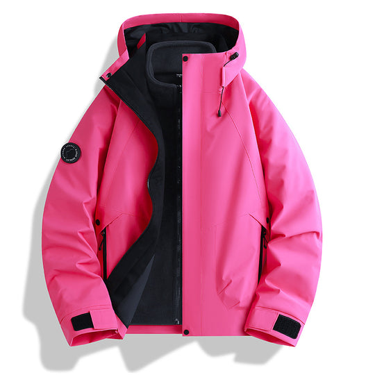 Herren wasserdichte Softshelljacke mit Kapuze und Fleece-Innenfutter Nord Taschen