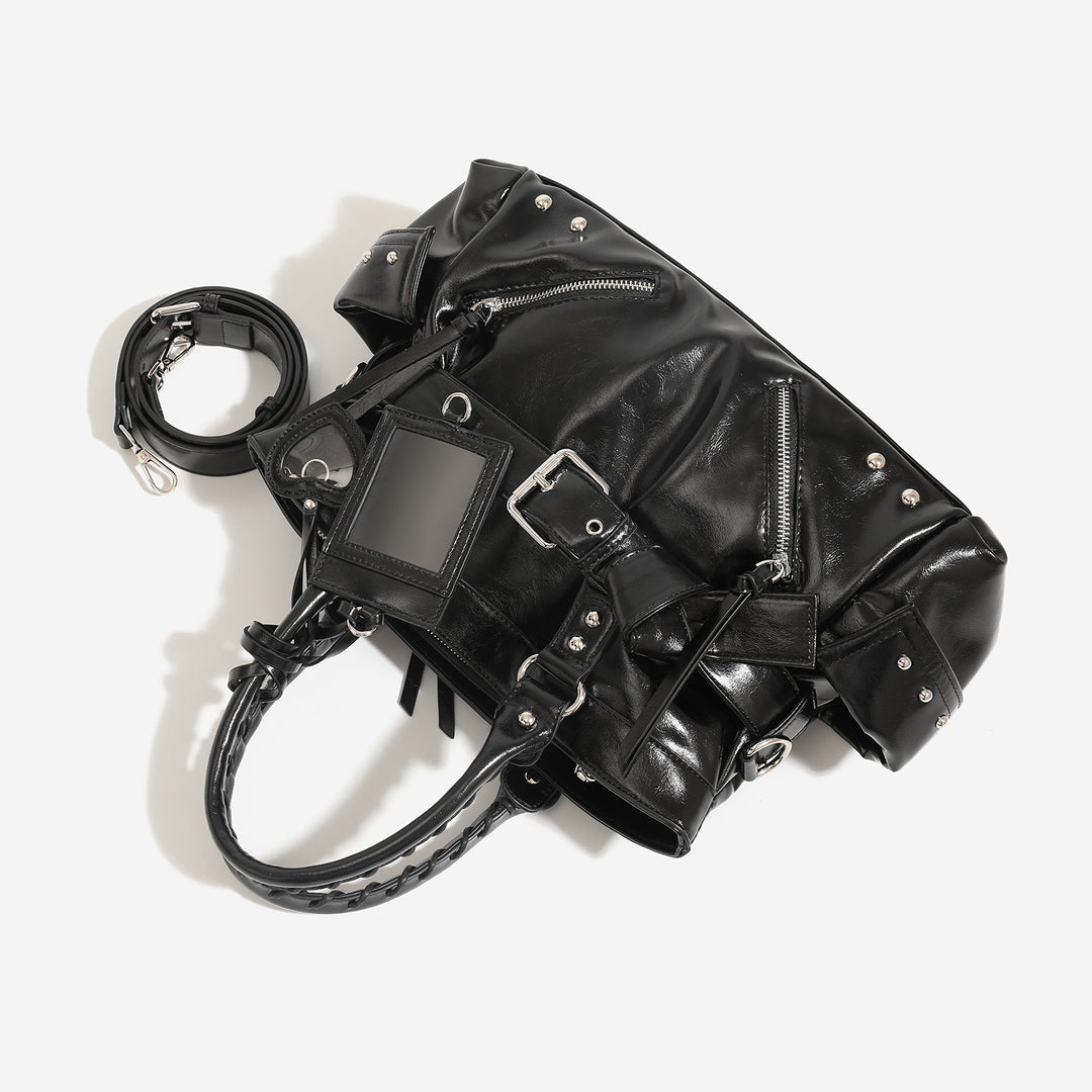 Damen elegantes und vielseitiges Handtaschenmodell mit praktischen Außentaschen Nord Taschen