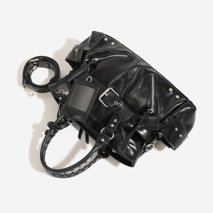 Damen elegantes und vielseitiges Handtaschenmodell mit praktischen Außentaschen Nord Taschen