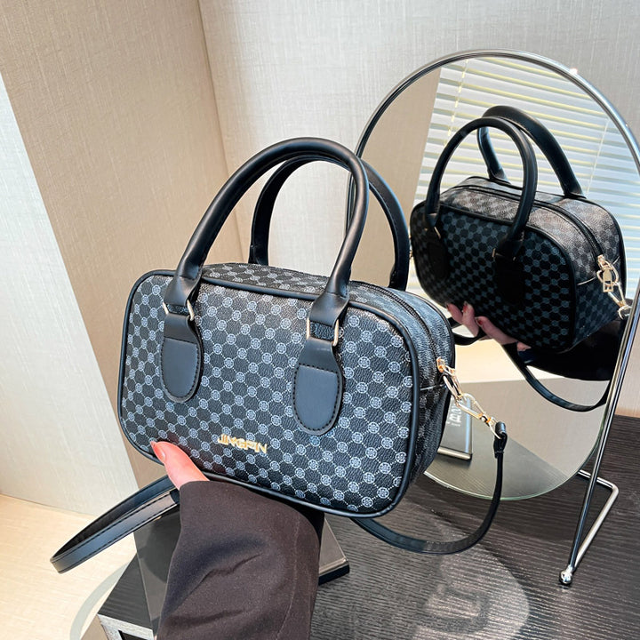 Damen Handtasche mit elegantem geometrischen Muster Nord Taschen