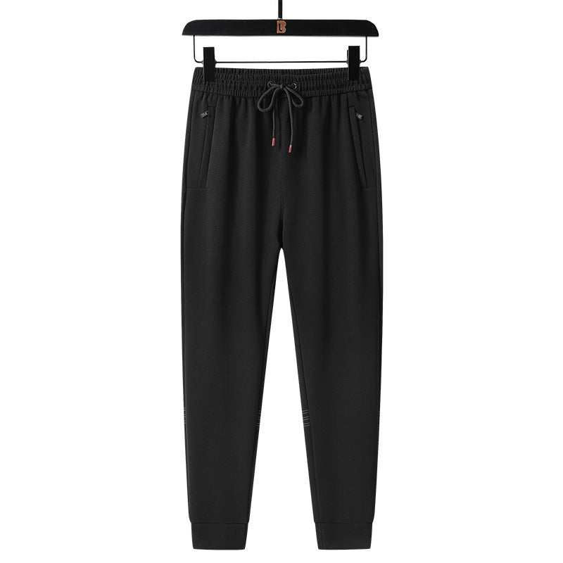 Herren Sportliche konisch zulaufende Jogginghose mit Elastbund, Kordelzug & Reißverschlusstaschen Nord Taschen