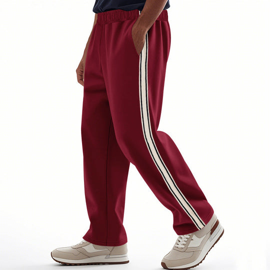 Herren Freizeit-Jogginghose mit seitlichen Streifen und elastischem Bund