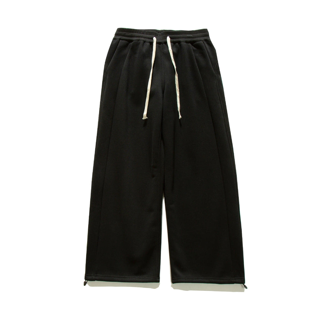 Damen Weite Sweat-Culotte mit Kordelzug, Ziernähten und verstellbarem Saum Nord Taschen