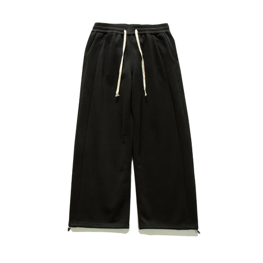 Damen Weite Sweat-Culotte mit Kordelzug, Ziernähten und verstellbarem Saum Nord Taschen