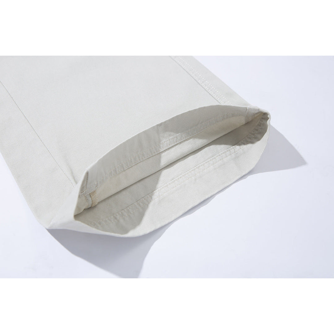Damen Hochtaillierte Culotte-Hose aus Baumwoll-Twill mit weitem Bein Nord Taschen