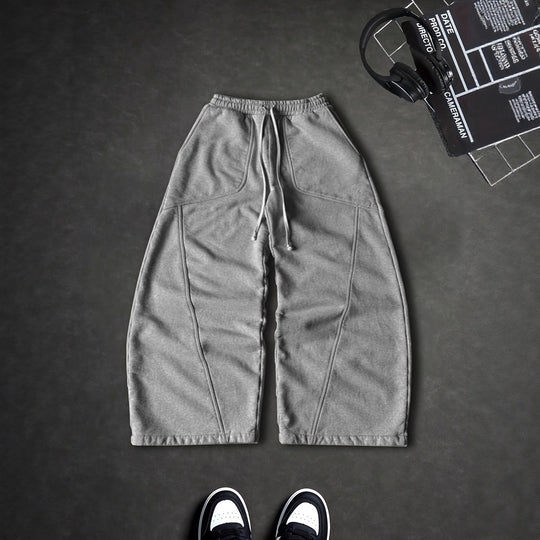 Damen Extraweite Lounge-Jogginghose mit hohem Bund, Kordelzug & geformten Kniepanelen Nord Taschen