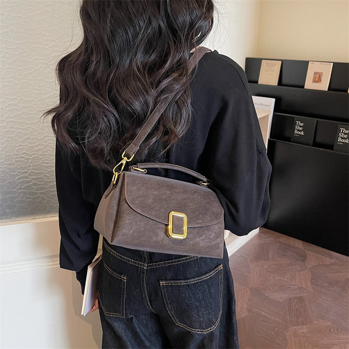 Damen Schultertasche mit elegantem Verschluss und verstellbarem Riemen Nord Taschen