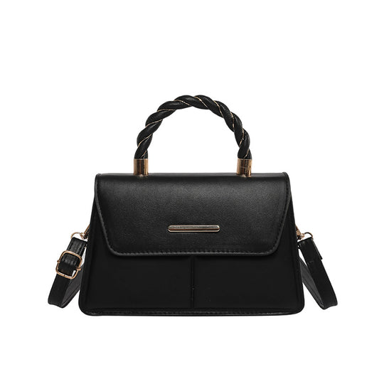 Damen Umhängetasche mit doppeltem Trageriemen und elegantem Metallverschluss Nord Taschen
