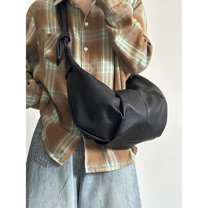 Damen Hobo-Tasche aus hochwertigem Leder mit raffiniertem Faltendesign Nord Taschen