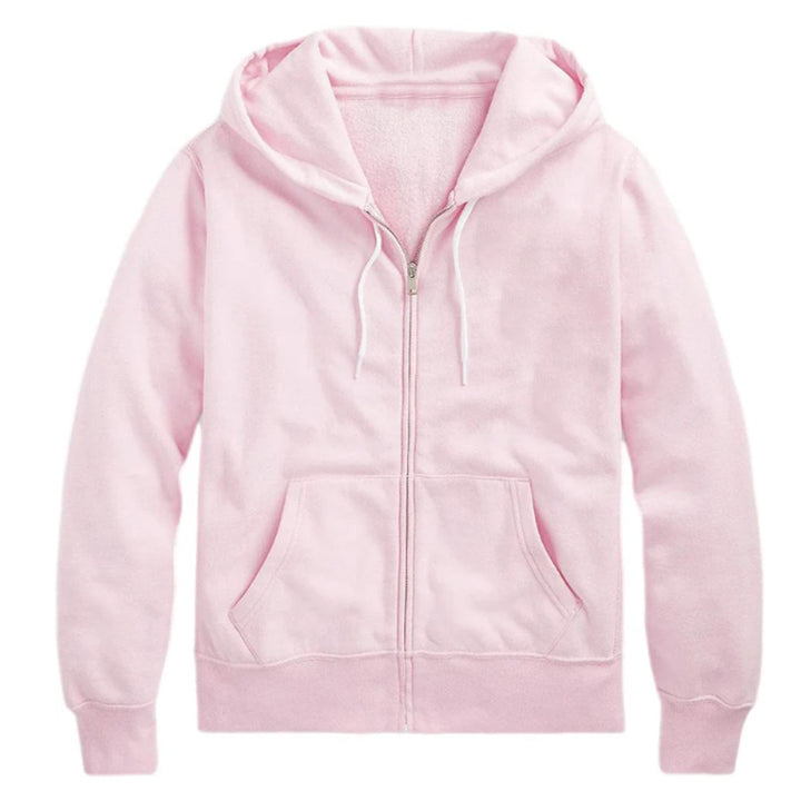 Unisex nan oversized Kapuzenjacke mit ausladendem Schulterschnitt, durchgehendem Reißverschluss und French-Terry Nord Taschen