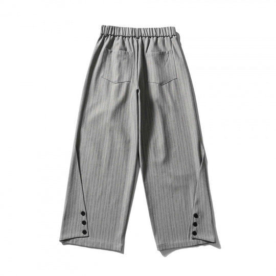 Damen Weite Bundfalten-Hose mit hohem Bund, verkürzter Culotte-Silhouette und elastischem Rückenteil Nord Taschen