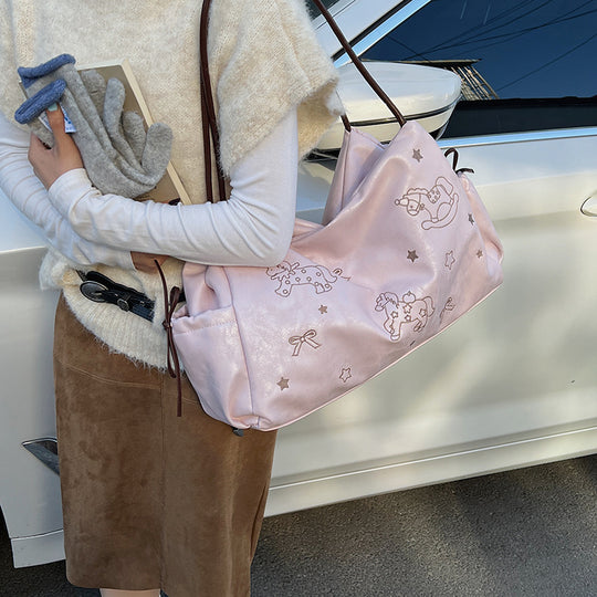 Damen Hobo-Tasche mit verspieltem Tiermotiv und großzügigem Innenraum Nord Taschen
