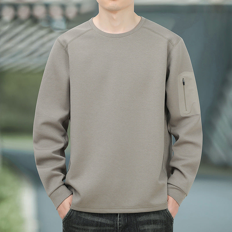 Herren Oversized Sweatshirt mit kontrastierenden Seitentaschen und weichem Fleecefutter Nord Taschen