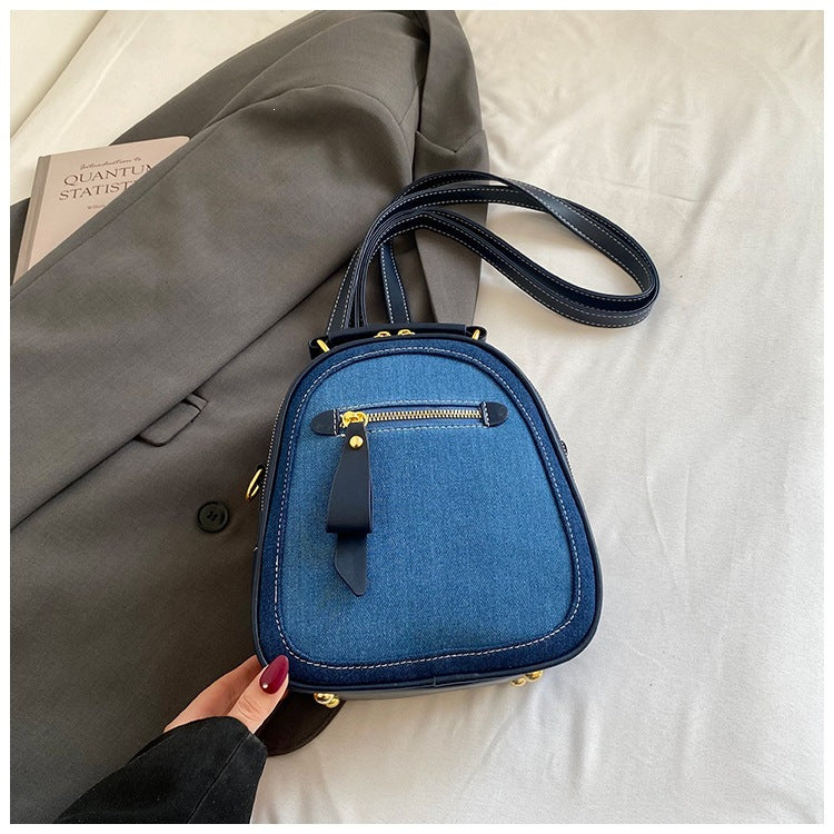 Damen Mini-Rucksack-Tasche mit elegantem Denim-Design Nord Taschen