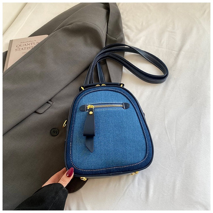 Damen Mini-Rucksack-Tasche mit elegantem Denim-Design Nord Taschen