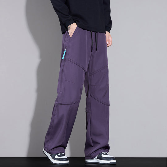 Herren Locker sitzende Cargo-Hose mit Tunnelzug, Knie-Panels und Multifachtaschen Nord Taschen