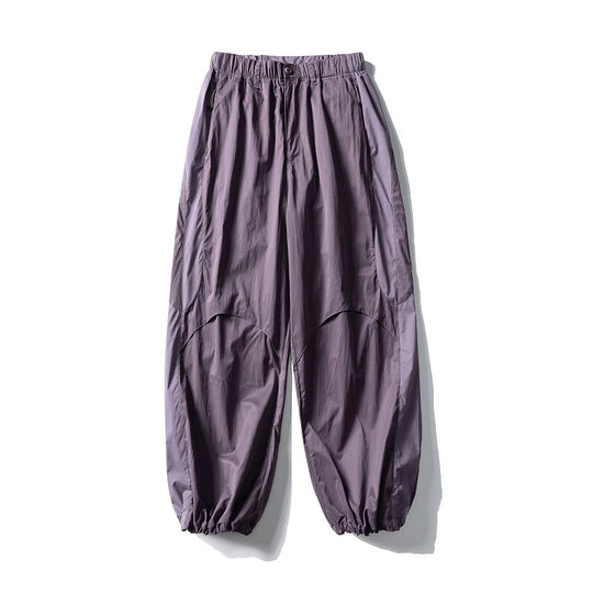 Herren Weite technische Nylon-Cargohose mit elastischem Bund und Paneel-Details Nord Taschen
