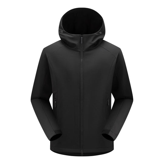 Herren Softshell-Outdoorjacke mit Kapuze, winddichter Membran und ergonomischem Schnitt Nord Taschen