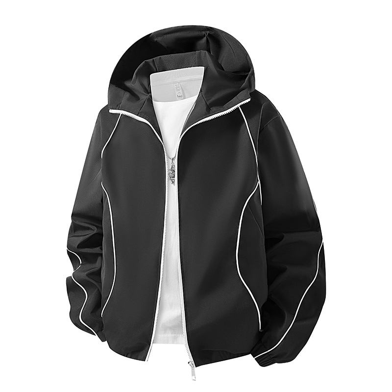 Herren Leichte Kapuzen‑Windjacke Nord Taschen