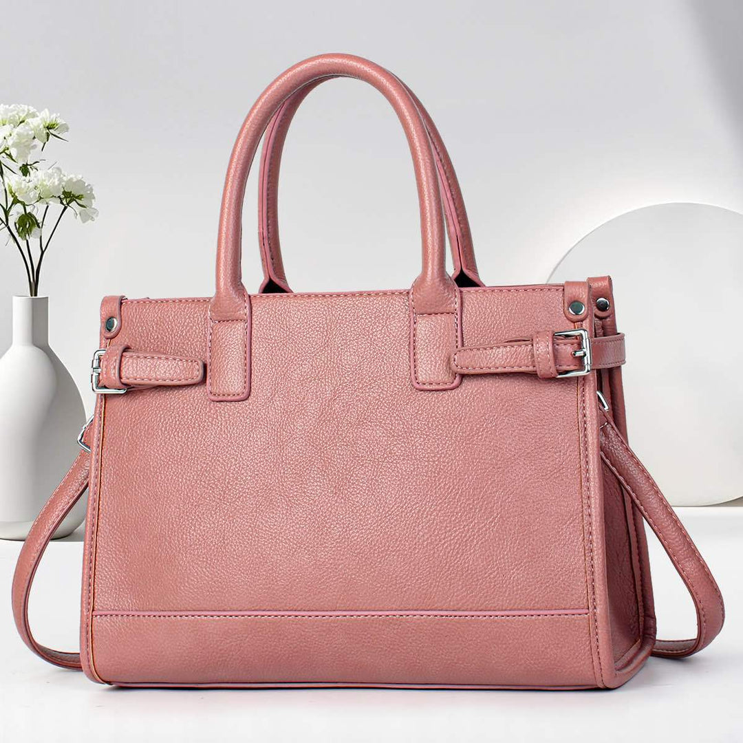 Damen Handtasche mit feiner teksturierter Oberfläche und abnehmbarem Schulterriemen Nord Taschen