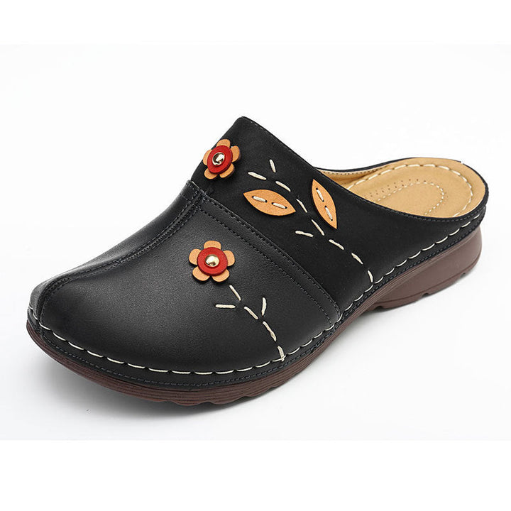 Damen Bequeme Clogs mit floralem Design und ergonomischem Fußbett