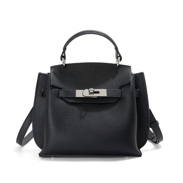 Damen Luxus-Handtasche mit strukturiertem Leder und elegantem Verschluss Nord Taschen