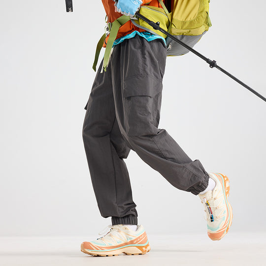 Herren Leichte Utility-Cargo-Hose aus Ripstop mit elastischem Saum und Mehrfachtaschen Nord Taschen