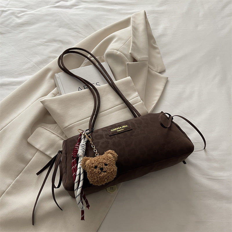 Damen elegante Clutch-Tasche mit verspieltem Anhänger Nord Taschen