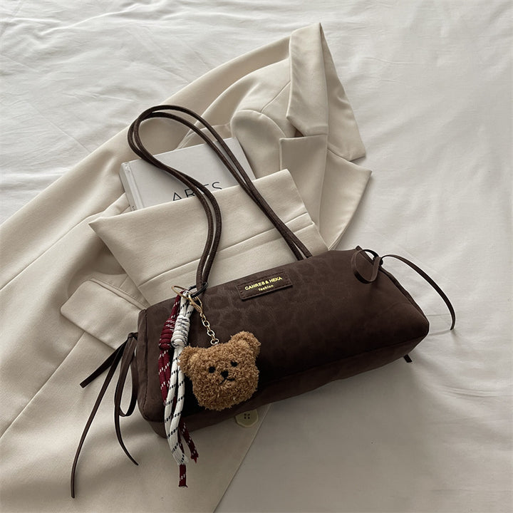 Damen elegante Clutch-Tasche mit verspieltem Anhänger Nord Taschen