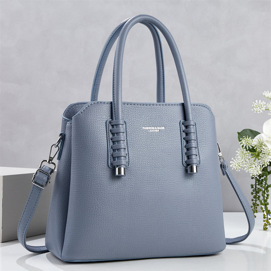Damen Handtasche mit strukturiertem Kunstleder und abnehmbarem Schulterriemen Nord Taschen