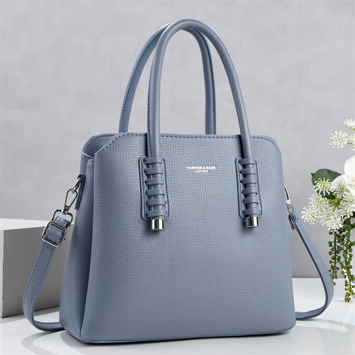 Damen Handtasche mit strukturiertem Kunstleder und abnehmbarem Schulterriemen Nord Taschen