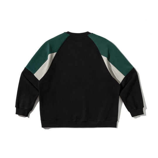 Unisex Colorblock-Sweatshirt mit Raglanärmeln und strukturierter Ziernaht Nord Taschen