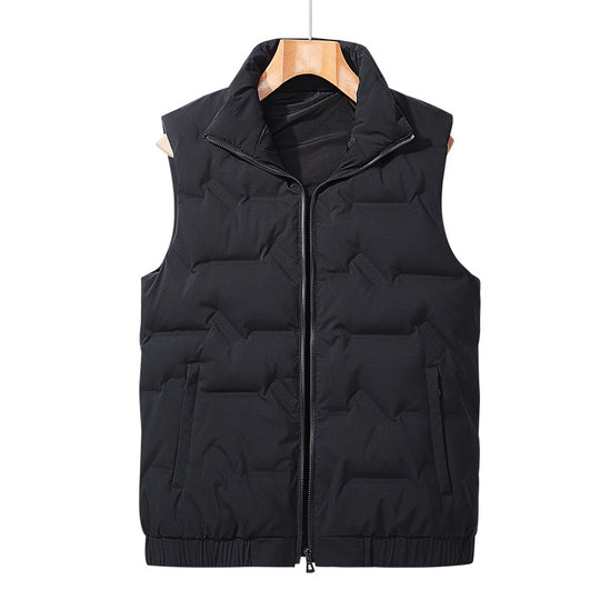 Herren Ultraleichte Puffer‑Weste mit Stehkragen und elastischem Saum Nord Taschen