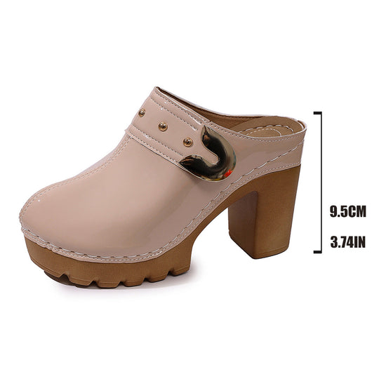 Damen Hochwertige Clogs mit Holzsohle - Arvani