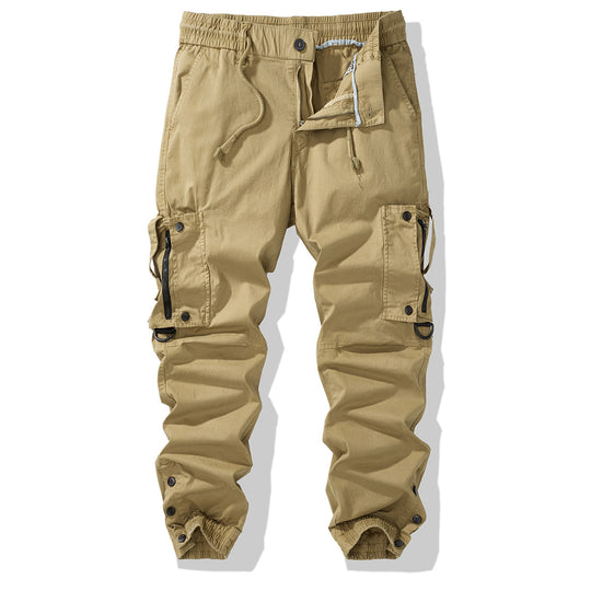 Herren Cargo-Jogginghose mit elastischem Bund, Reißverschluss-Cargotaschen und verstellbarem Saum Nord Taschen