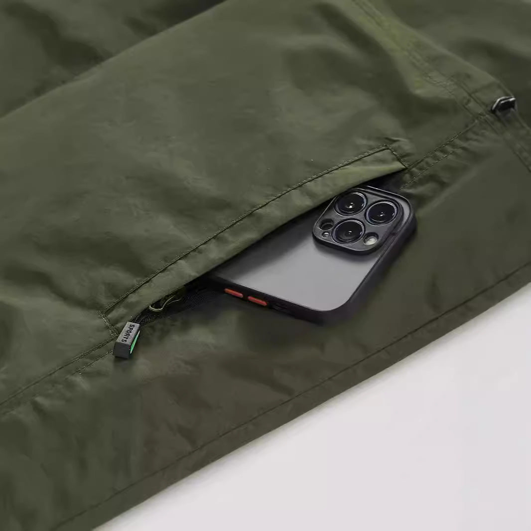 Herren Leichte Utility-Weste mit Mesh-Innenfutter, Reißverschluss und hohem Stehkragen Nord Taschen
