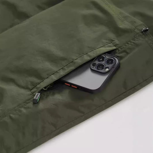 Herren Leichte Utility-Weste mit Mesh-Innenfutter, Reißverschluss und hohem Stehkragen Nord Taschen
