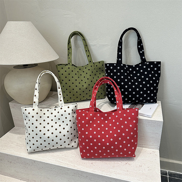 Damen Tragetasche mit verspieltem Punkte-Design Nord Taschen