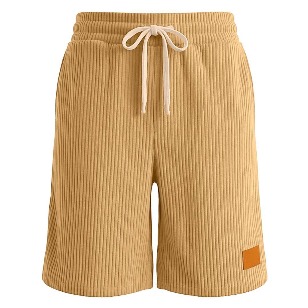 Herren nan Feincord-Shorts mit elastischem Tunnelzugbund, Kordelzug und tiefen Eingrifftaschen Nord Taschen