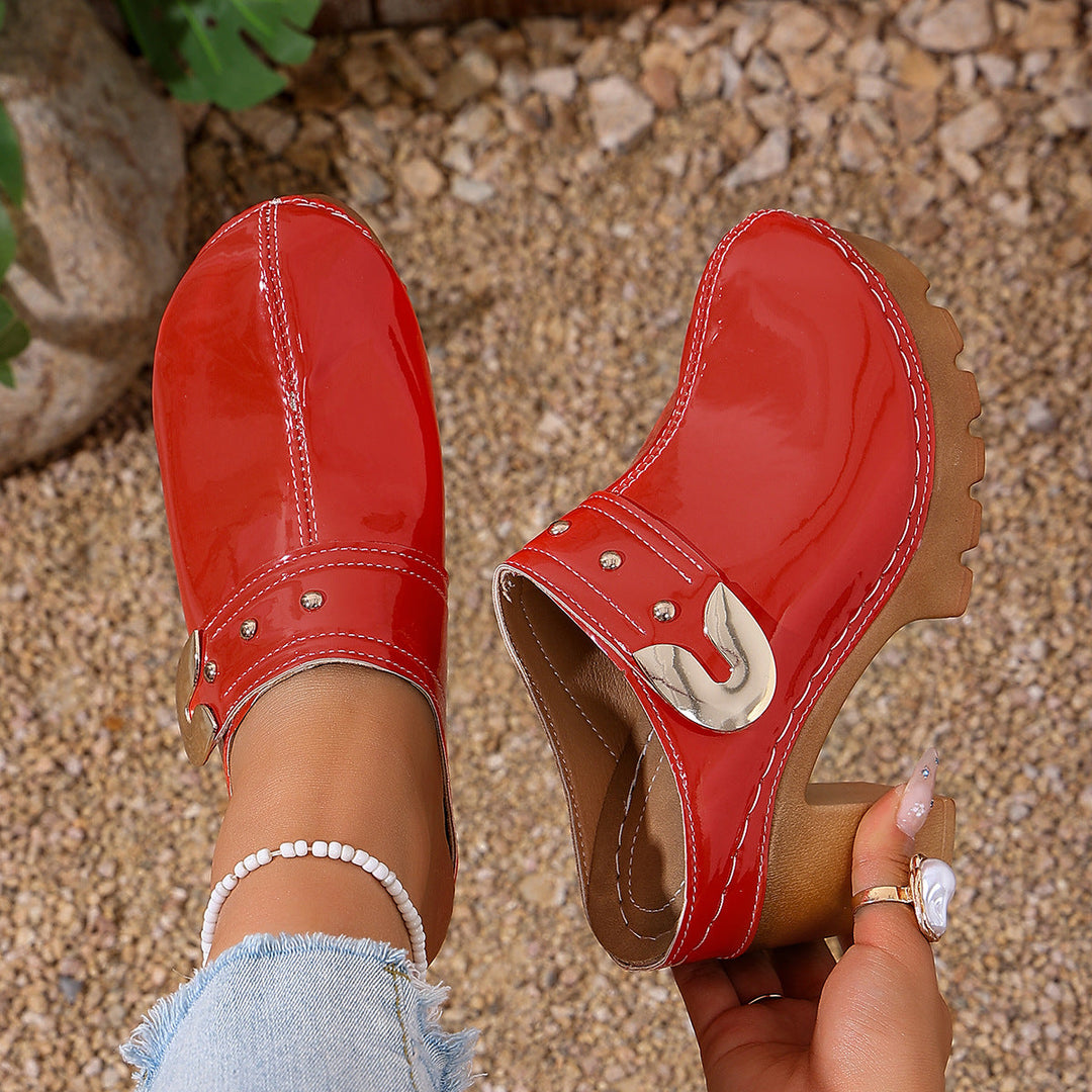 Damen Hochwertige Clogs mit Holzsohle - Arvani