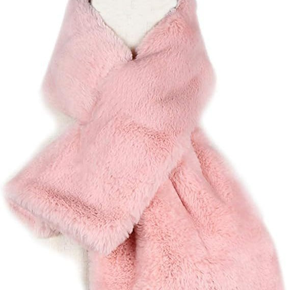 Damen Luxuriöse Kunstpelz‑Stola mit Einsteckschlitz und weichem Thermofutter Nord Taschen