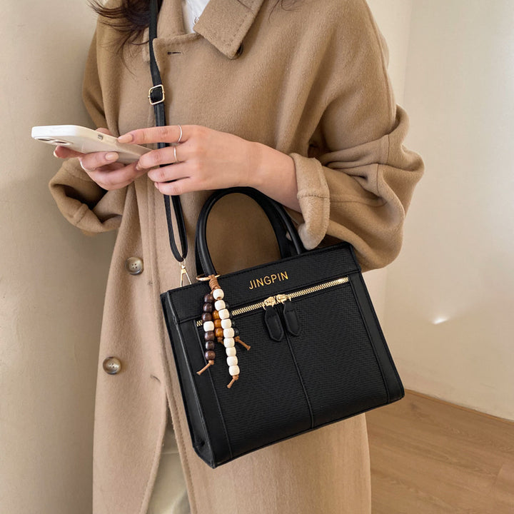 Damen elegante Tragetasche mit strukturiertem Gewebemuster Nord Taschen