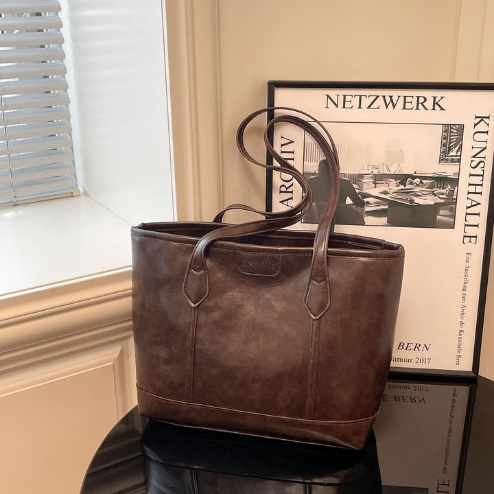 Damen Tragetasche aus hochwertigem Kunstleder mit eleganter Struktur Nord Taschen