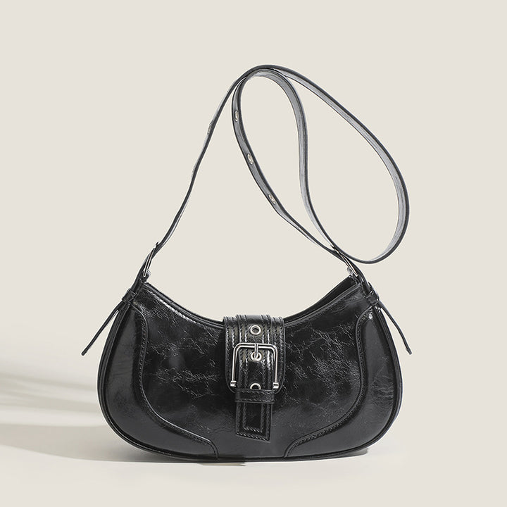 Damen Umhängetasche mit elegantem Schnallenverschluss und strukturierter Oberfläche Nord Taschen