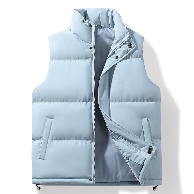 Herren Wattierte Thermo-Steppweste mit hohem Stehkragen und Kordelzugsaum Nord Taschen