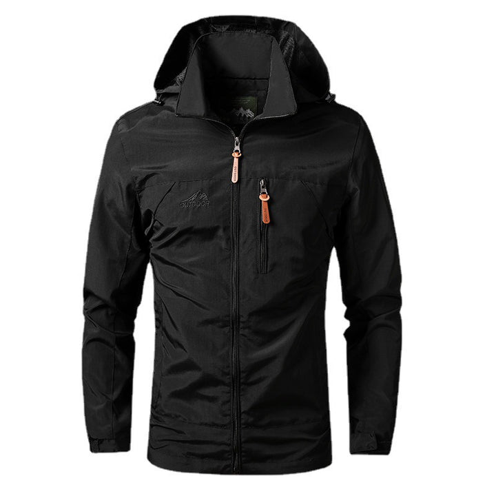 Herren  leichte wasserabweisende Softshelljacke mit Kapuze und Sicherheitsreißverschluss Nord Taschen