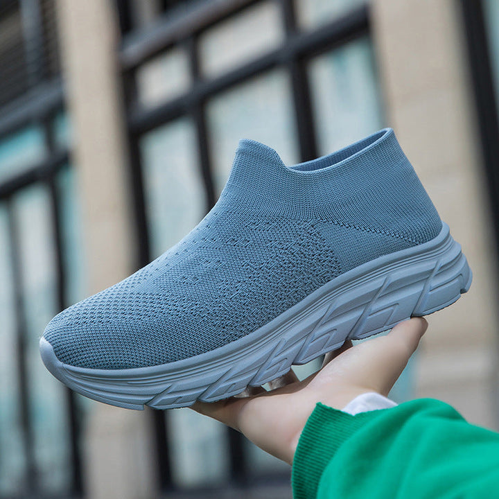 Damen Hochleistungs-Sneaker mit flexiblem Strick-Obermaterial und dämpfender Sohle